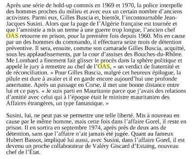   GOREL - SUSINI 
BUSCIA - Hubert BASSOT
